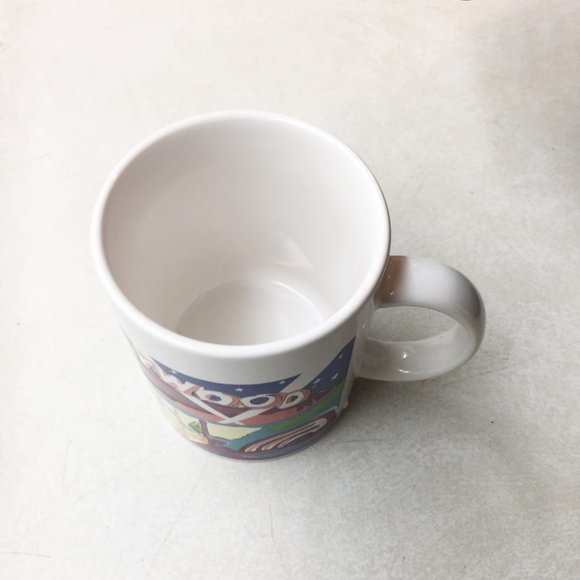 Vintage Art Deco Style HOLLYWOOD Blvd & Vine St Coffee Mug Tea Cup - Picture 4 of 6